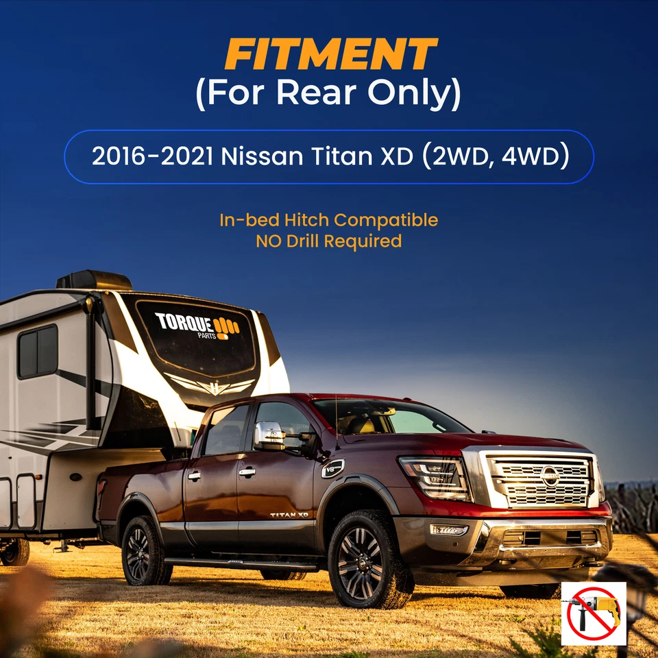 TORQUE Airbag Air Bag Suspension Kit for 2016-2021 Nissan Titan XD 2WD 4WD - Изображение 3 из 4
