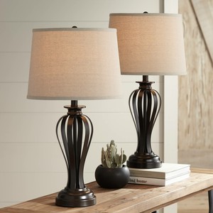 bronze bedside table lamps