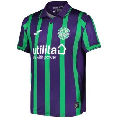 Hibernian Joma Football Third Shirt Jersey Youth 2024 Purple UK