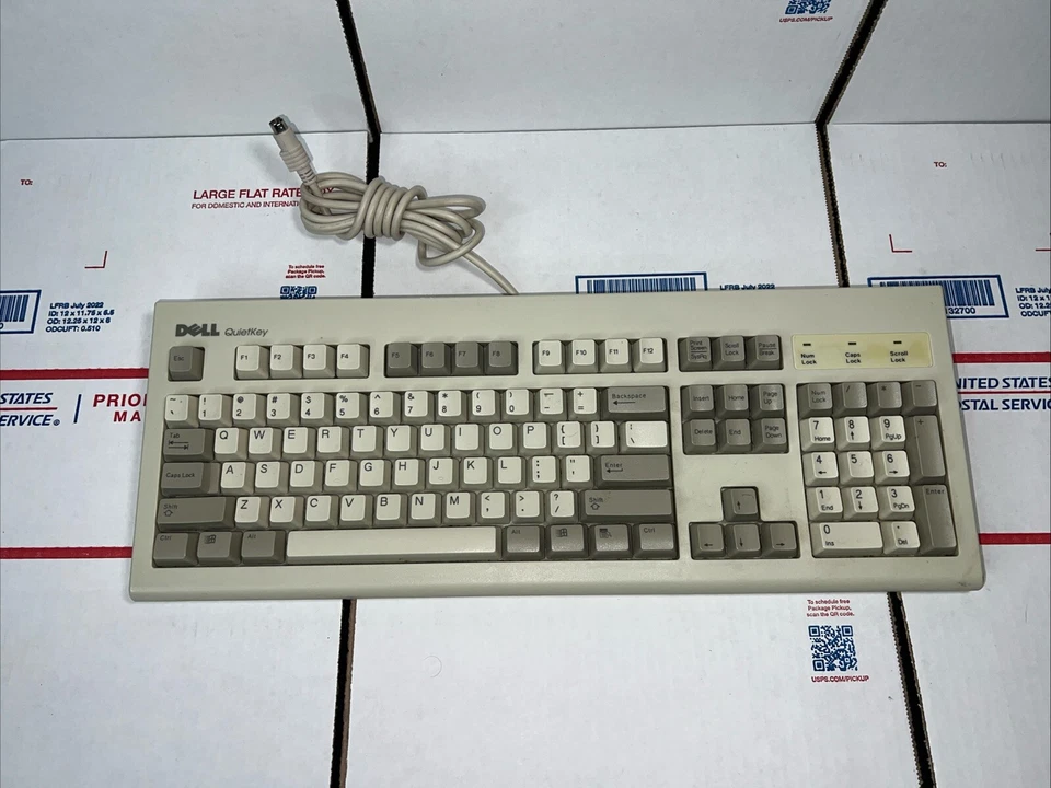 Dell SK-1000REW QuietKey PS/2 Wired Keyboard Vintage Retro - SAME DAY - WARRANTY - Image 2 of 4