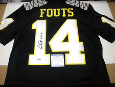 DAN FOUTS OREGON DUCKS,CHARGERS BECKETT/COA SIGNED OFFICIAL LICENSED NIKE JERSEY