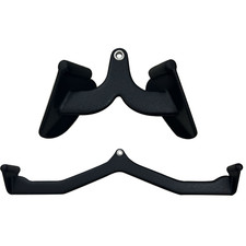 2PCS LAT Pulldown Bar Cable Machine Attachment Back Tricep Bar Strength Training