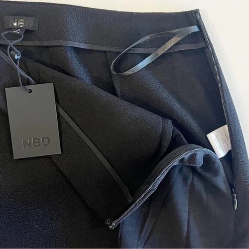 Maxi Falda NBD Revolve Para Mujer Talla M Negra Giselle Panel Transparente Línea A - Imagen 9 de 12