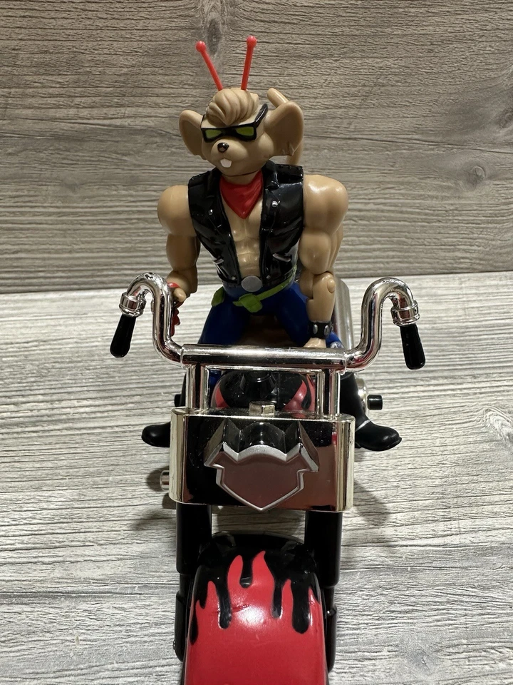 Biker Mice From Mars - Throttle & Martian monster bike - 1995 Galoob *Detalhes* - Imagem 3 de 4