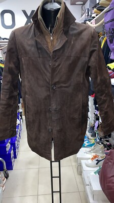 Bata Leather Jacket Men Brown Size 50 PGE076LZ