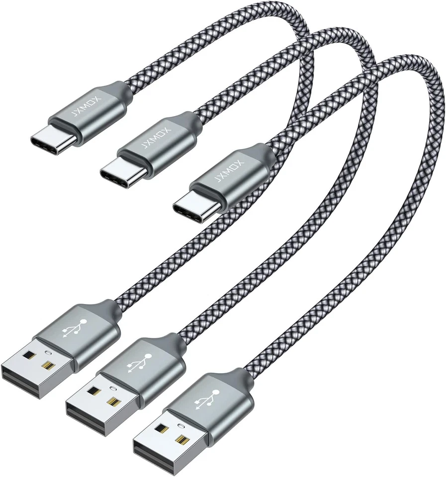 Short USB C Cable 1ft 3-Pack USB A to Type-C Charger Cord 3.1A Fast Charging ... - Image 2 of 4