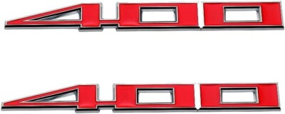 2Pc 400 Emblem Metal Bumper Truck Grill Trim Fender Badge Decal Logo Nameplate