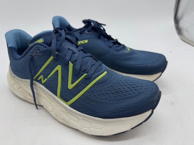 ★ニューバランス★Fresh Foam X More v4★NB Navy/Pineapple NEW BALANCE MEN'S FRESH FOAM X MORE V4 RUNNING SHOE NAVY