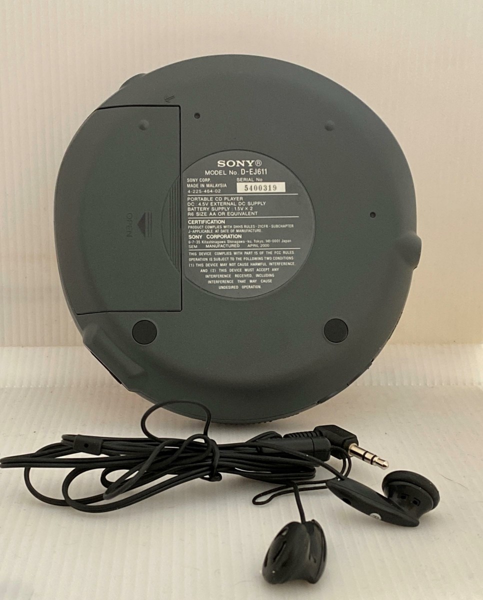 Sony CD Walkman - Portable Compact Disk Player - Silver (D