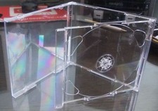 Double CD Jewel Case 10.4mm Standard for 2 CDs with Clear FOLD-OUT Tray HQ AAA
