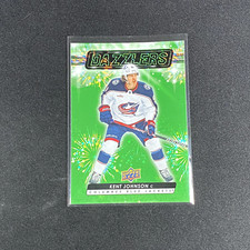 Kent Johnson #DZ-102 Dazzlers Green 2023-24 Upper Deck Extended Series Hockey