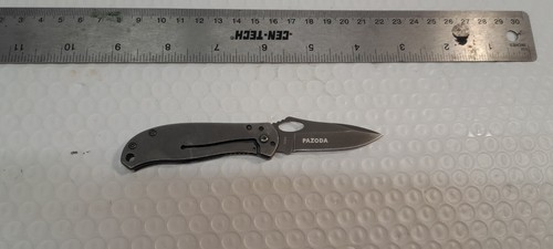 CRKT 6480 Pazoda Folding Pocket Knife Gray Plain Edge Frame Lock! - Picture 7 of 9