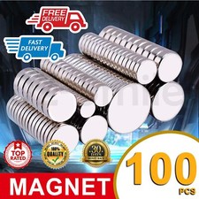 100x Super Strong Round Disc Magnets Rare-Earth Neodymium Magnet Cuboid Cylinder
