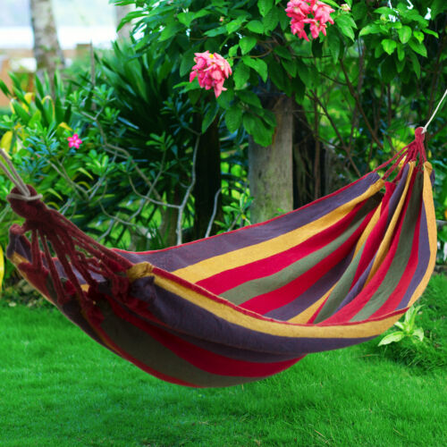 Premium Giardino Campeggio tela Amaca leggera Hang letto viaggi all&#039;aperto swing
