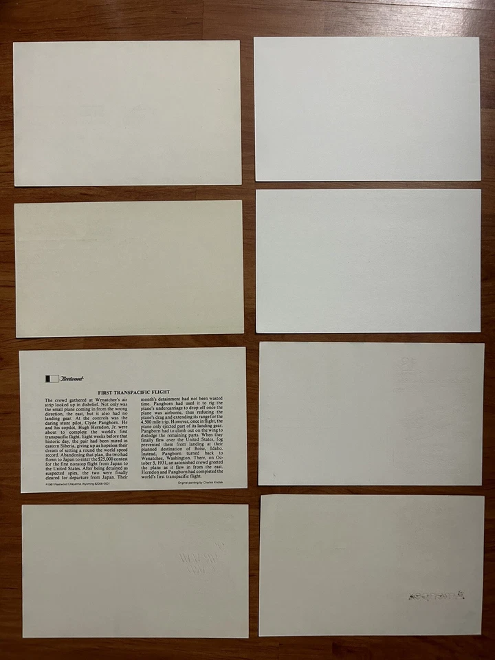 United States Postal Stationery In Lot #5 - 8 Different Air Mail Postal Cards. - Image 2 of 2