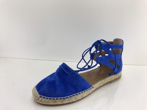 blue suede espadrilles