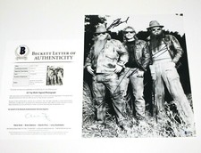 ZZ TOP BAND SIGNED 11x14 PHOTO 2 BECKETT X3 BILLY GIBBONS FRANK BEARD DUSTY HILL