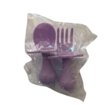 Grabease Purple Set Fork & Knife Lavender Set out of box in wrapper