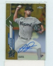 ROBERT DUGGER 2020 Topps Chrome Gold Wave Refractor Rookie Auto Autograph #D /50