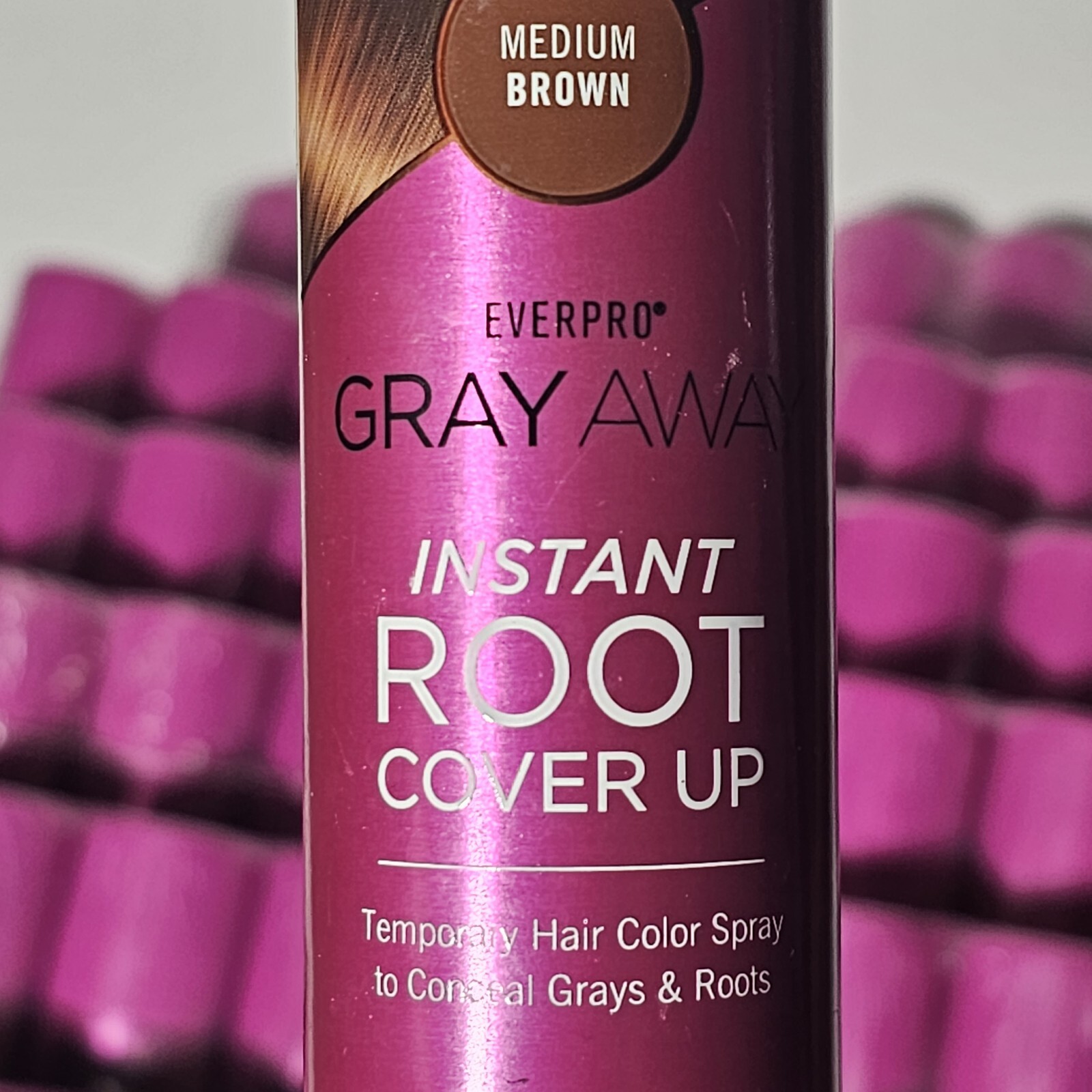 EVERPRO Gray Away Instant Root Cover Up Spray 2.5oz Medium Brown eBay