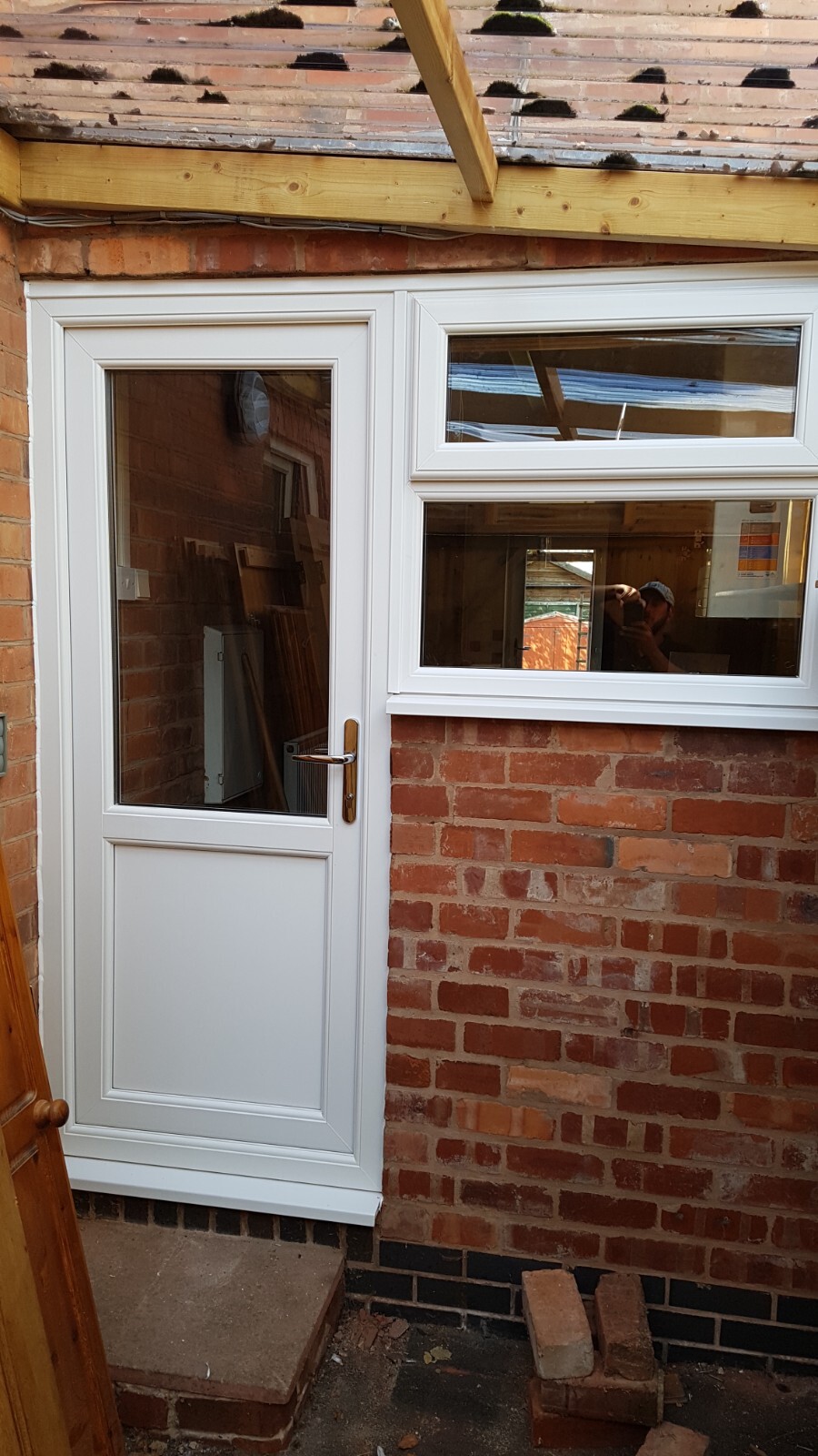 NEW WHITE UPVC FRENCH FRONT BACK DOORS WINDOWS HANDLES GLASS FREE