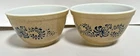 Vintage Pyrex Homestead #401 Lot of 2 750ml Mixing Bowls