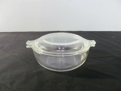 Vintage Pyrex Glass Baking Dish Round Vintage Pyrex 019 Clear