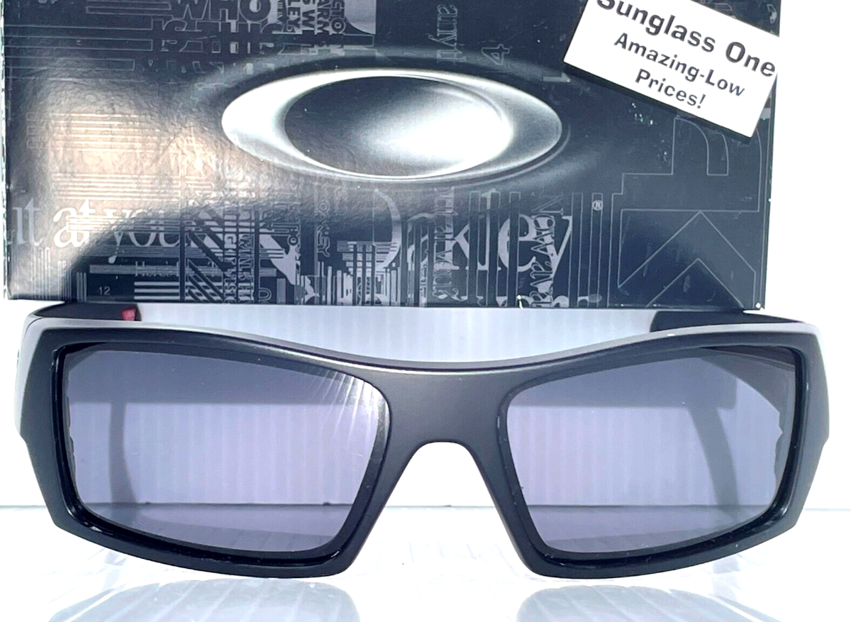 NEW OAKLEY SI GASCAN Matte Black USA FLAG POLARIZED Galaxy Black