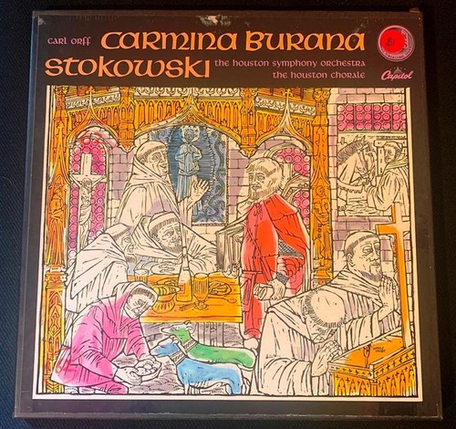 Carl Orff Stokowski Houston Symphony Orchestra Carmina Burana Capitol LP Box Set - Picture 2 of 6