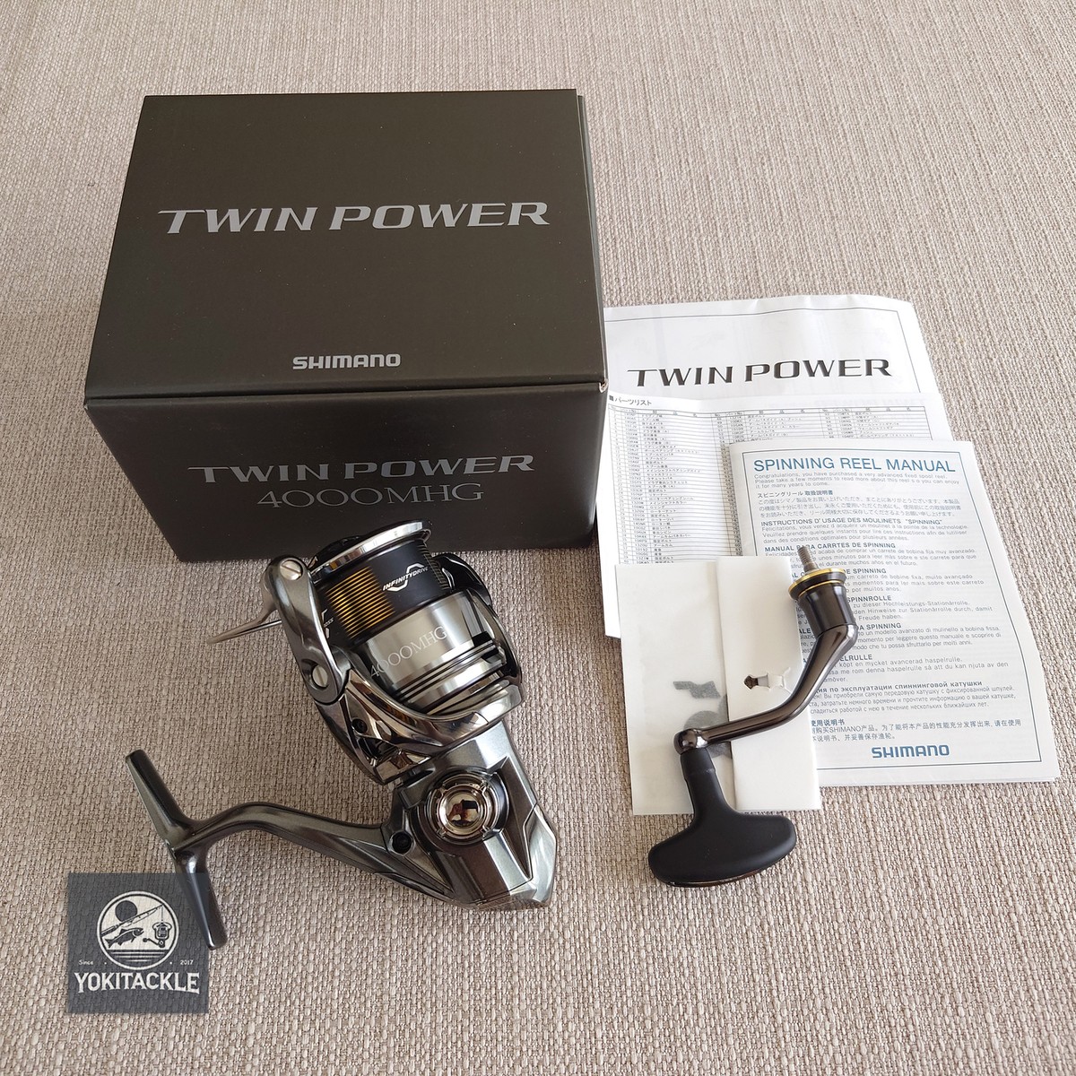 Shimano 24 Twin Power 4000MHG Spinning Fishing Reel Shipping From