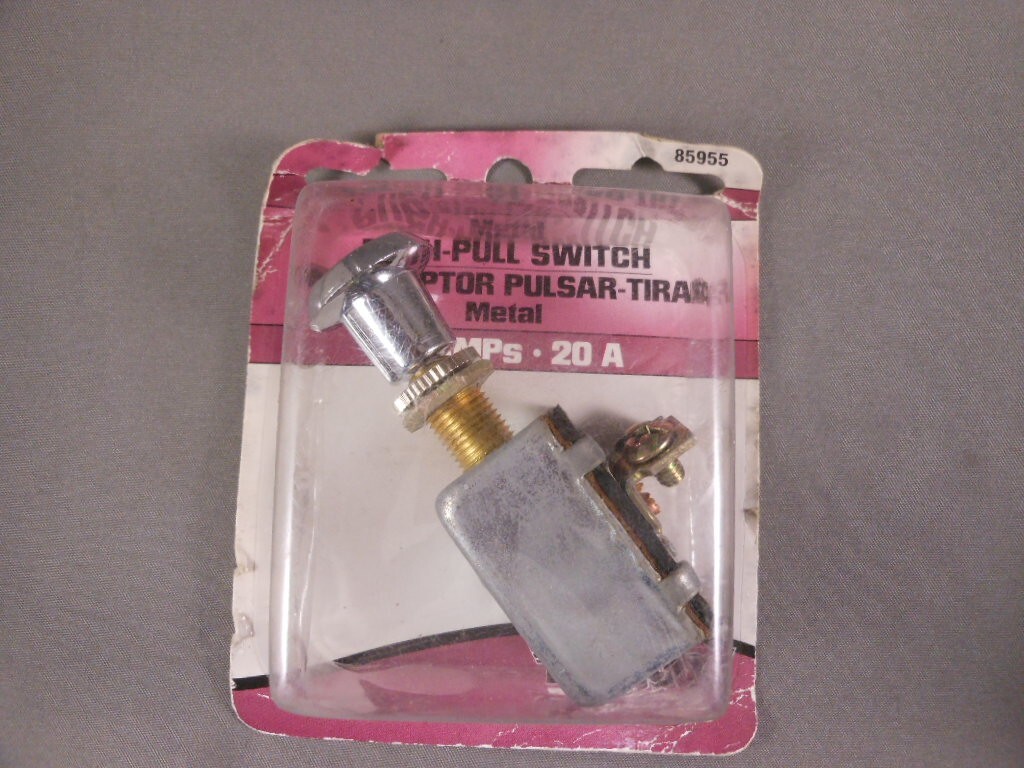 New Dorman 85955 On Off Push Pull Switch Chrome Dimpled Knob w/ screws ...