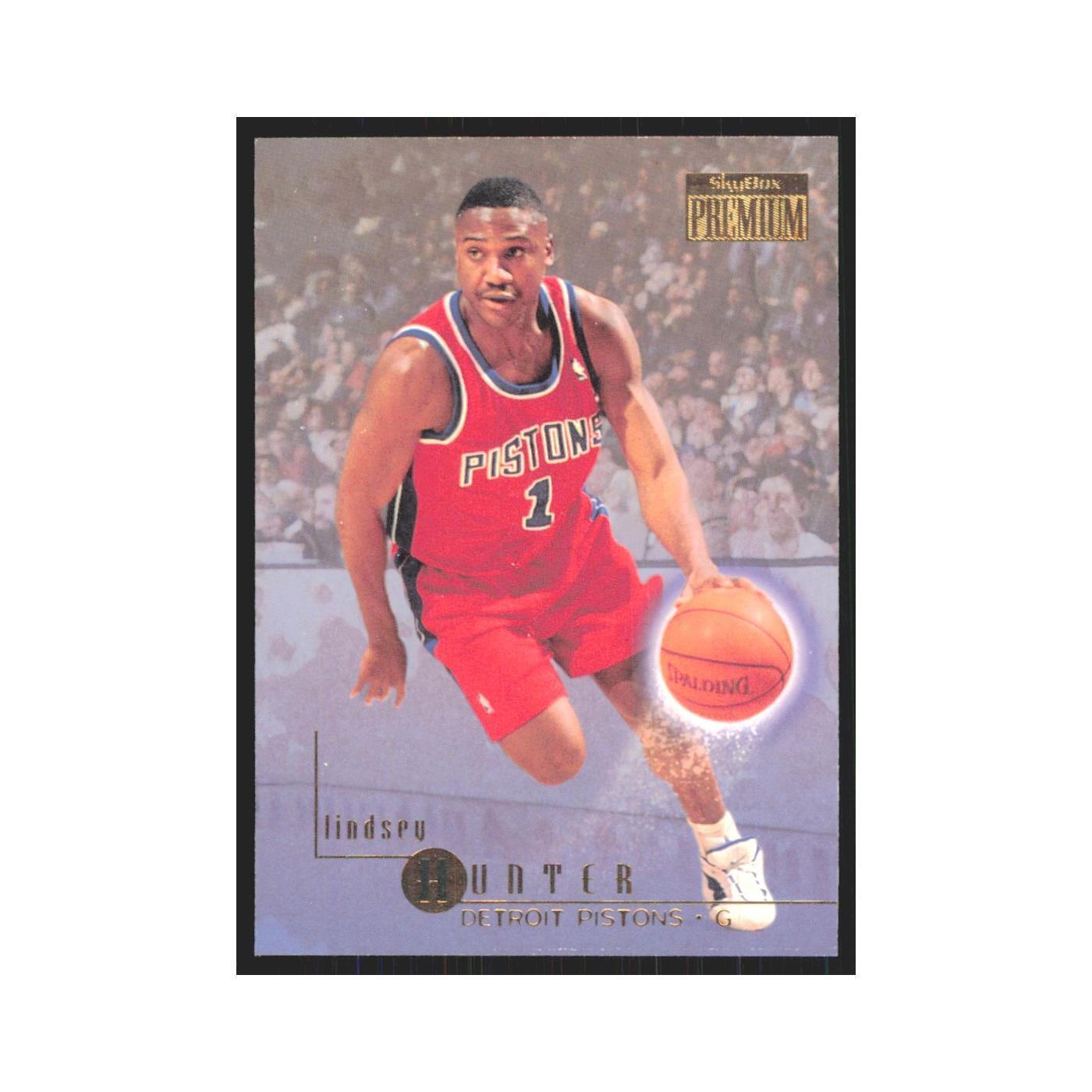 Lindsey Hunter 1996 SkyBox Premium #35 Detroit Pistons Basketball Card NM