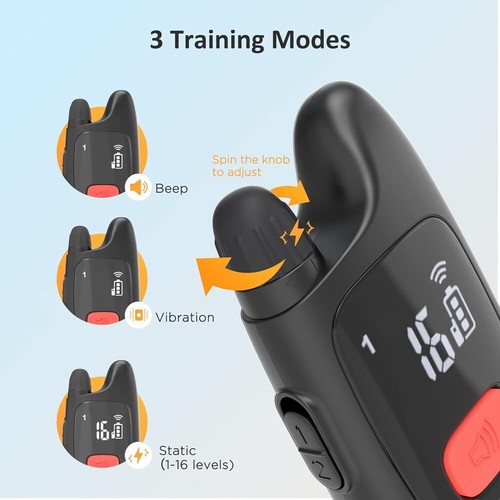 Dog Shock Training Collar with 1000 FT Range Remote Rechargeable Waterproof USA - Picture 7 of 7
