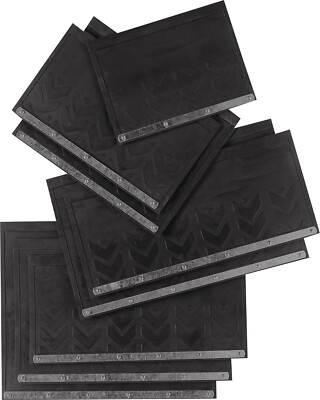 LKW Schmutzfänger 50x30cm schwarz inkl. Befestigungsschiene | PETEX