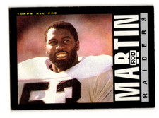 1985 Topps Rod Martin #293 Los Angeles Raiders Football Card      