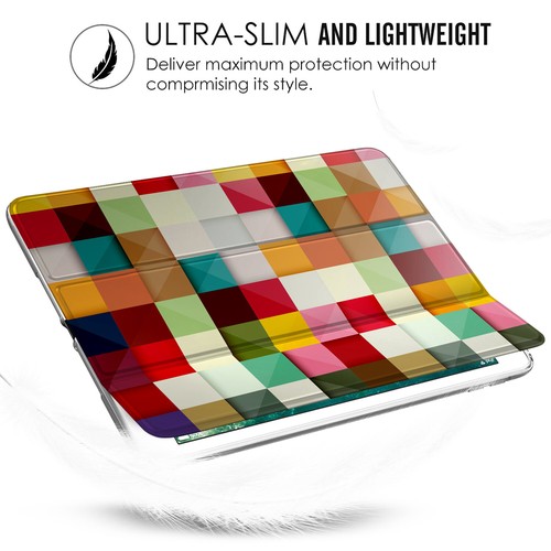 iPad Pro 11 1st 2nd 10.5 9.7 10.9 7.9 Case Soft Smart Magnetic Cover Color Grid - Picture 53 of 151