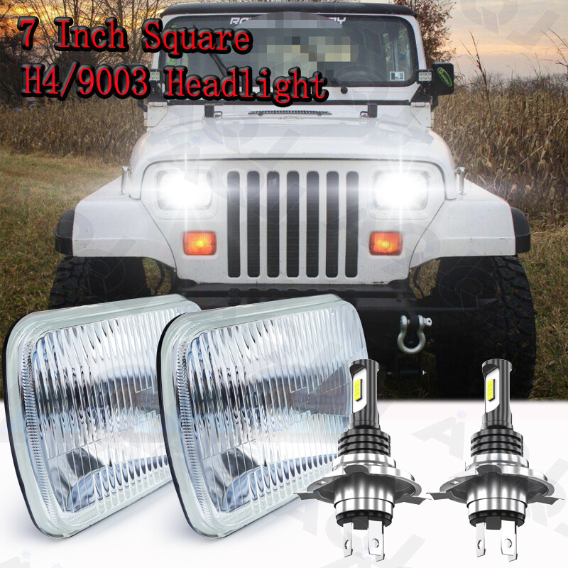 Par 5X7 7x6 DOT LED Faros Hi/Lo DRL para For Jeep Wrangler YJ Cherokee XJ