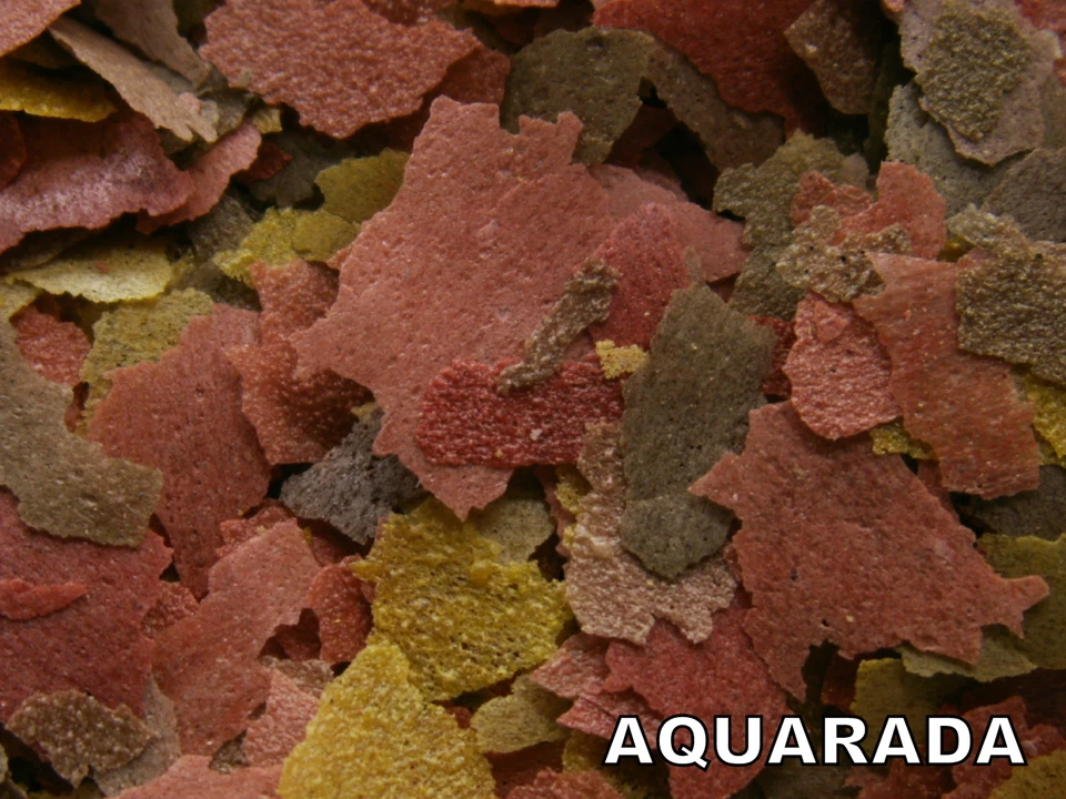 Kraft und Farbfutter Flocken 1000ml Fischfutter Hauptfutterflocken Aquarium