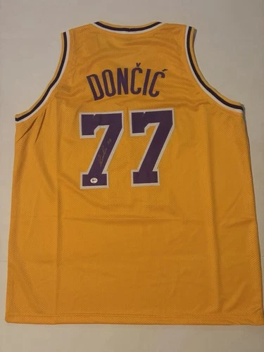 Luka Doncic Los Angeles Lakers Signed Custom Basketball Jersey With COA