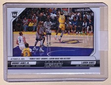 LeBron & Bronny James 2024 PANINI INSTANT #26 LAKERS MAKE NBA HISTORY (D)