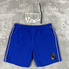 Psycho Bunny Leo Hydrochromic Sapphire Blue Swim Trunks B6W336S1PO Mens Large