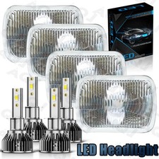 Dot 4pcs Led Headlights Highlow Beam Drl Fit Gmc V2500 Suburban 1989-1991
