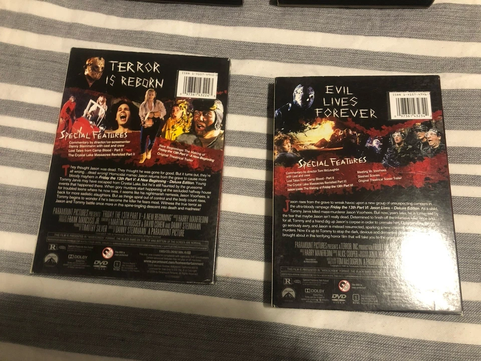 Friday the 13th DVD Set 1-8 Deluxe Editions w/ Lenticular Slips + 3D Glasses - Image 3 of 4