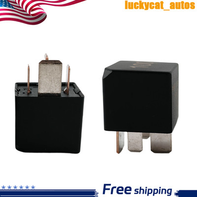 100 Relay 7M0951253A (2-Pack) 12V 70A 4-Pin SPST Heavy Duty Automotive Electrica