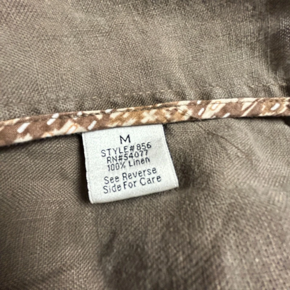 Cabi Womens Button Front Linen Utility Sahara Jacket Medium Pockets Lightweight - Image 3 of 4