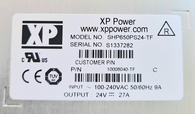 XP POWER SHP650PS24-TF POWER SUPPLY, WITH TOP FAN~ FREE SHIPPING, PRIORITY MAIL