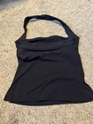Black Solid Bib Apron w/ Pocket, One Size, Unisex Adults, Machine Washable — photo 2