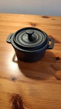 10x5cm Iron Cast Bowl with Lid Vintage Soup Bowls Salad Serving