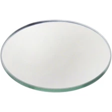 Plymor 3.5" Round, 3mm Thick Non-Beveled Glass Mirror Circle