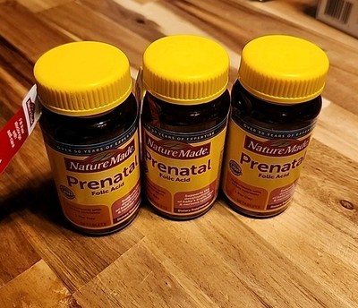 3pk Nature Made Prenatal Vitamins with Folic Acid - 50ct - EXP. 05/2026